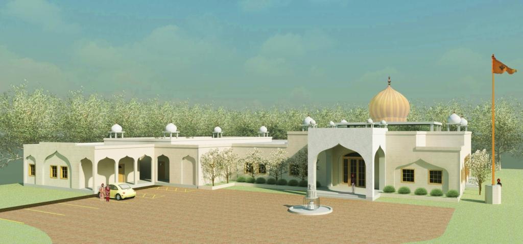 Artist impression of Gurdwara in full glory. It will be finished in three phases. Currently, we are fund raising for phase one.